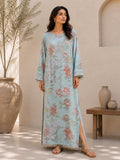 Arabic Lawn Light Blue Kaftan