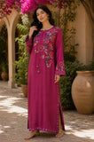 Tussel Silk Magenta  Kaftan
